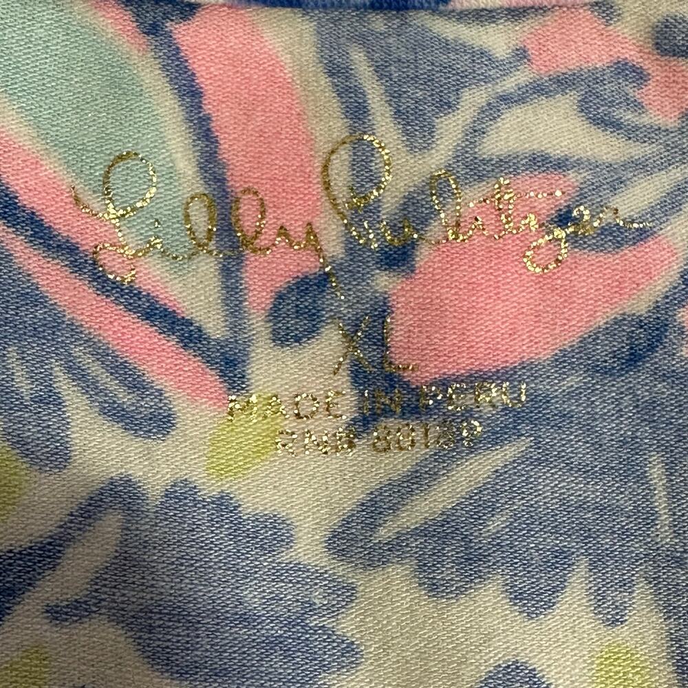 Lilly Pulitzer Pop Up Got Your Back Finn Long Sleeve Top Sz XL - Picture 3 of 6